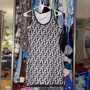 Black and white dress ( like fendi 🖤🤍 )